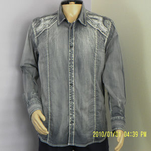 NWT Roar Devout Button Down Long Sleeve Shirt